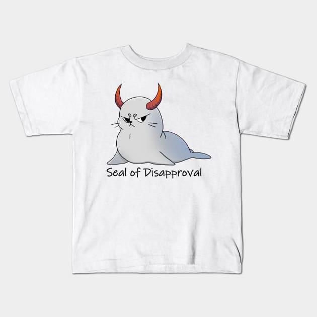 Seal of Disapproval Kids T-Shirt by ShaShaRabi